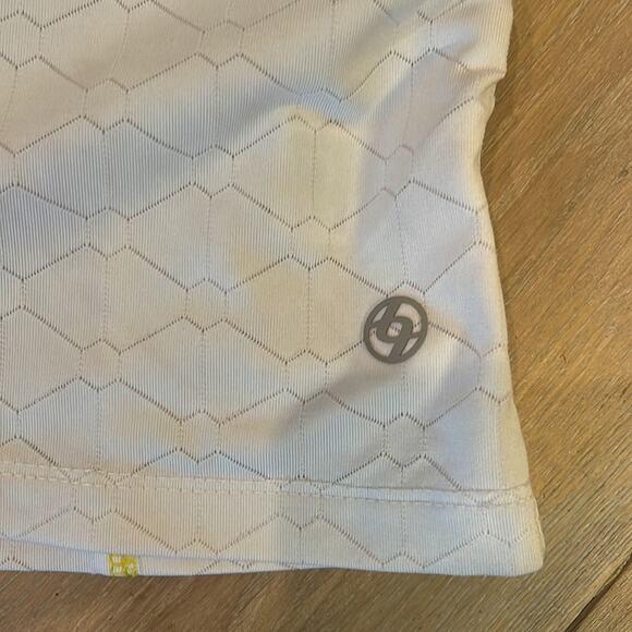 Lija Texas Longhorn Half Zip White and Yellow Small - Picture 7 of 8